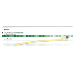 [MCK-16-SLFOL3014] Foley Catheter McKesson 2-Way Standard Tip 30 cc Balloon 14 Fr. Silicone Coated Latex