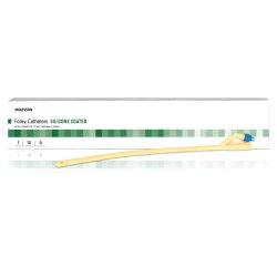 [MCK-16-SLFOL524] Foley Catheter McKesson 2-Way Standard Tip 5 cc Balloon 24 Fr. Silicone Coated Latex
