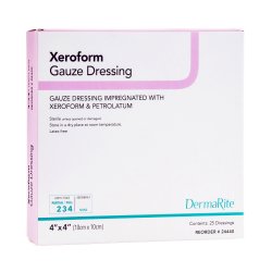 [SIN-24440] Xeroform Petrolatum Impregnated Dressing Xeroform™ Square 4 X 4 Inch Sterile