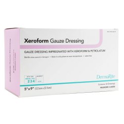[SIN-24590] Xeroform Petrolatum Impregnated Dressing Xeroform™ Rectangle 5 X 9 Inch Sterile