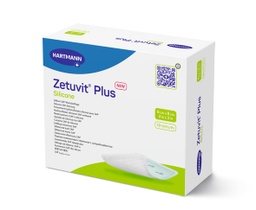 [HAR-413811] Super Absorbent Dressing Zetuvit® Plus Silicone Silicone Adhesive 3 X 3 Inch Square