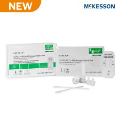 [MCK-535-COVFLUOTC] Respiratory Test Kit McKesson Consult® COVID-19 / Flu A&amp;B Antigen Home Test (OTC) 2 Tests CLIA Waived