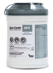[PDI-P13872] Sani-Cloth® AF3 Surface Disinfectant Cleaner Premoistened Germicidal Manual Pull Wipe 160 Count Canister Disposable Mild Scent NonSterile
