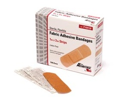 [PRO-P150120] Adhesive Strip 1 X 3 Inch Fabric Rectangle Tan Sterile