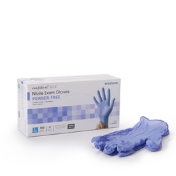 [MCK-14-6978C] Exam Glove McKesson Confiderm® 3.5C Large NonSterile Nitrile Standard Cuff Length Textured Fingertips Blue Chemo Tested