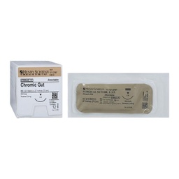 [HCH-101-2787] Suture 4-0 27" Chromic Gut Monofilament C-6 Undyed Beige 12/Bx