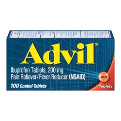 [GLX-00573016040] Pain Relief Advil® 200 mg Strength Ibuprofen Tablet 100 per Bottle