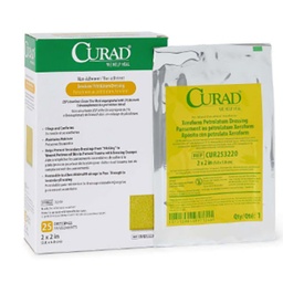 [MDL-CUR253220] Impregnated Dressing Curad® 2 X 2 Inch USP Mesh Petrolatum Gauze Bismuth Tribromophenate Sterile