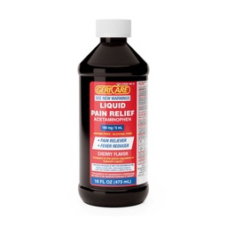 [MCK-Q101-16-GCP] Pain Relief Geri-Care® 160 mg / 5 mL Strength Acetaminophen Liquid 16 oz.