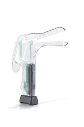 [WEL-59001] Vaginal Speculum KleenSpec® 590 Series Premium Pederson NonSterile Office Grade Acrylic Medium Double Blade Duckbill Disposable Corded/Cordless Light Source Compatible