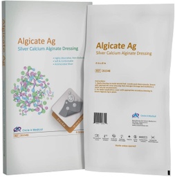 [CIR-261548] Silver Calcium Alginate Dressing, 4&quot; x 8&quot;, Sterile 1s, 5/bx