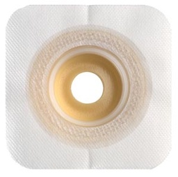 [CON-404594] Ostomy Barrier Sur-Fit Natura® Durahesive® Mold to Fit, Extended Wear Acrylic Tape 57 mm Flange Universal System Hydrocolloid 1-1/4 to 1-3/4 Inch Opening 4-1/2 X 4-1/2 Inch