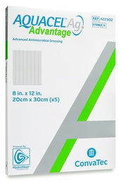 [CON-422302] Silver Dressing Aquacel® Ag Advantage 8 X 12 Inch Rectangle Sterile