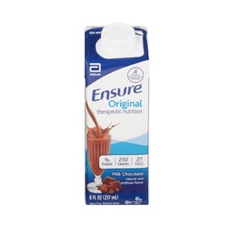[ABB-64937] Oral Supplement Ensure® Original Therapeutic Nutrition Shake Chocolate Flavor Ready to Use 8 oz. Carton